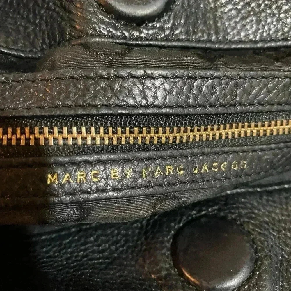 Marc By Marc Jacob’s black leather satchel handbag